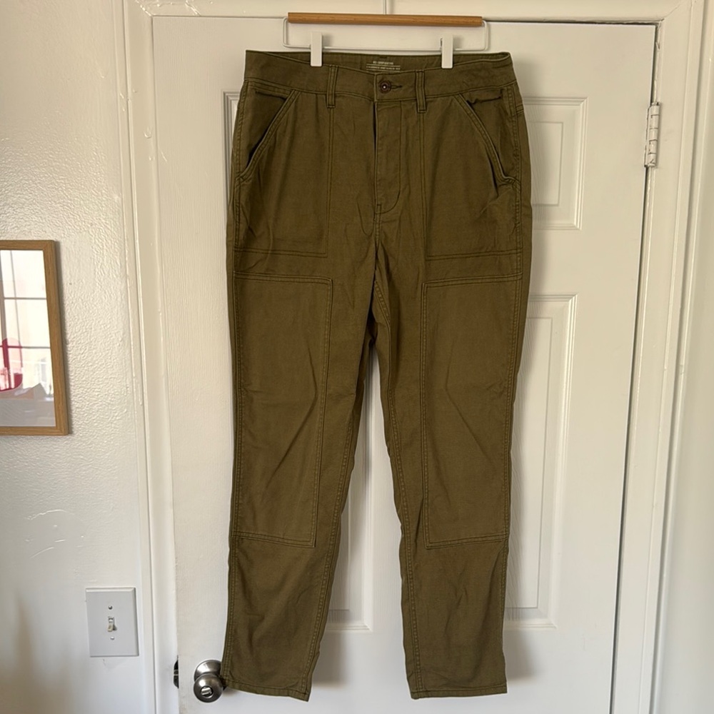 REI Co-Op Women’s Trailmade Olive Green Canvas Pants